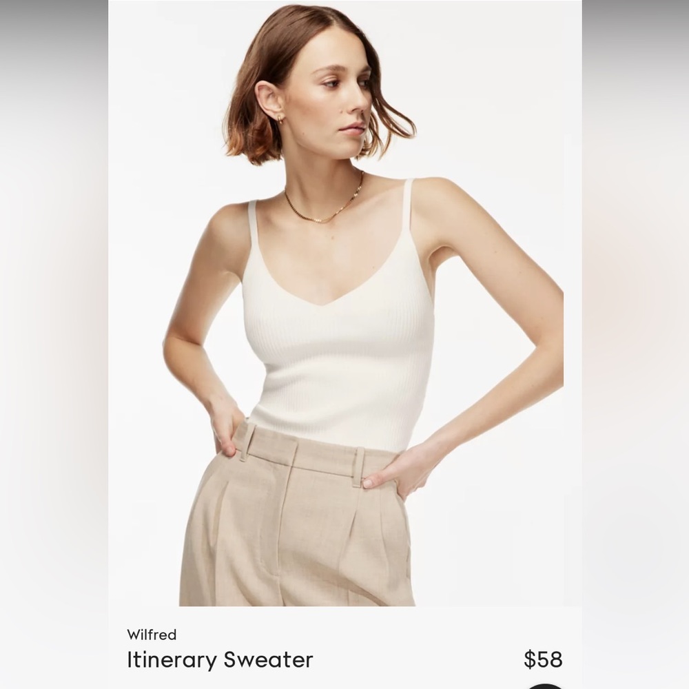 Aritzia Wilfred Itinerary Sweater in Black XS